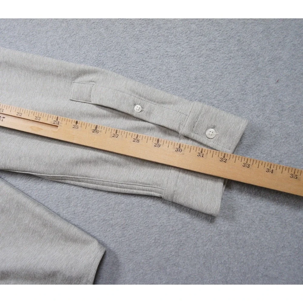 Rhone Shirt Mens 2XL XXL Gray Button Up Long Sleeve Stretch Outdoors Collared